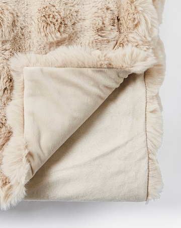 Gray & Osbourn Bubble Faux Fur Throw