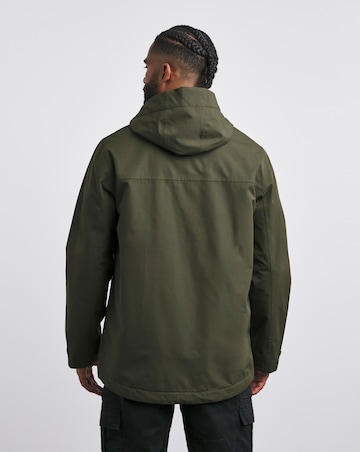 Khaki Fleece Lined Waterproof Anorak