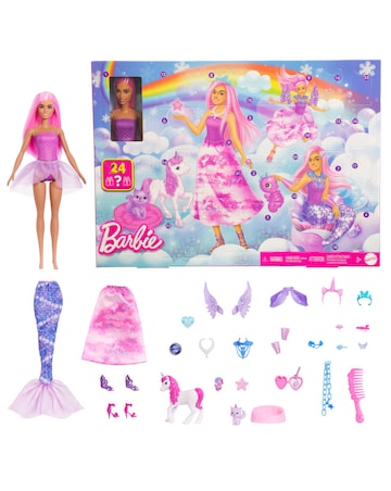 Barbie Advent Calendar with Fashion Doll & 24 Surprise Toy Accessories