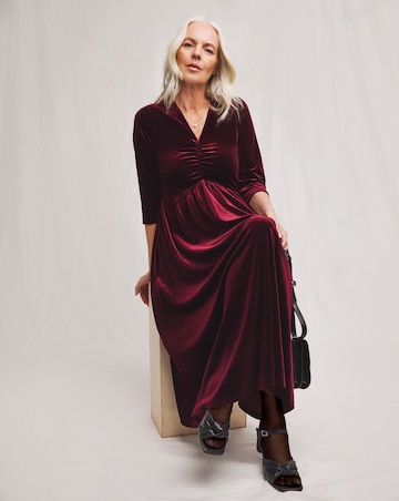 Julipa Velour Midi Dress