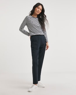 Slimma Comfort Fit Navy Trouser Short