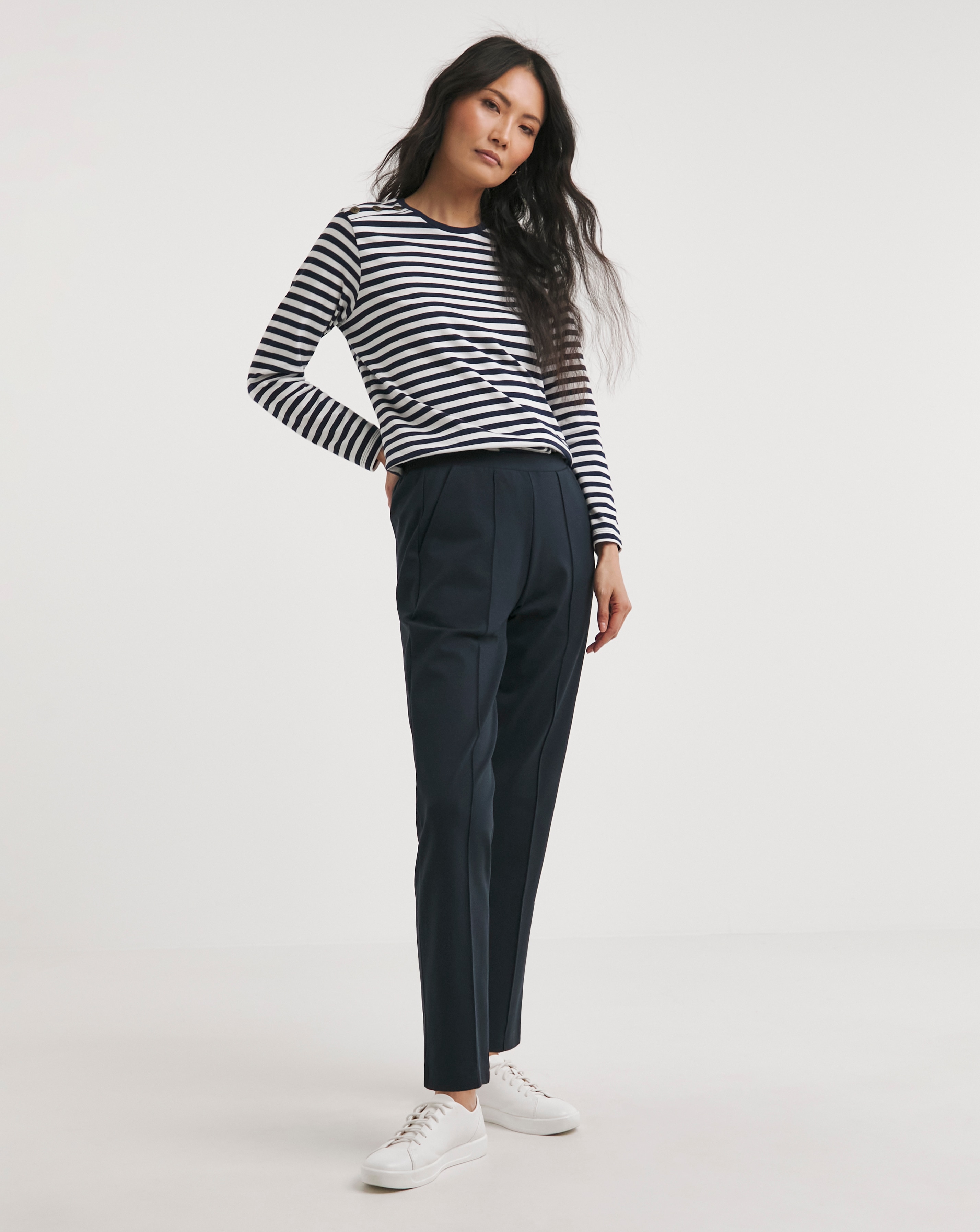 Slimma Comfort Fit Navy Trouser Regular