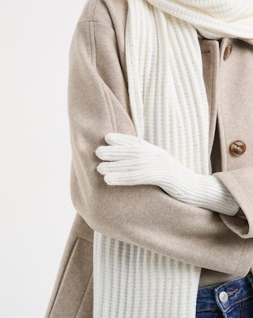 Sequin Detail Scarf, Hat & Glove Set