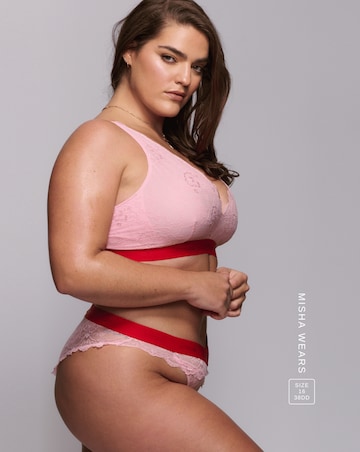 Lemonade Dolls Signature Lace Fuller Cup Bralette Light Pink