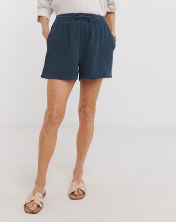 Pure Cotton Textured Co-ord Shorts