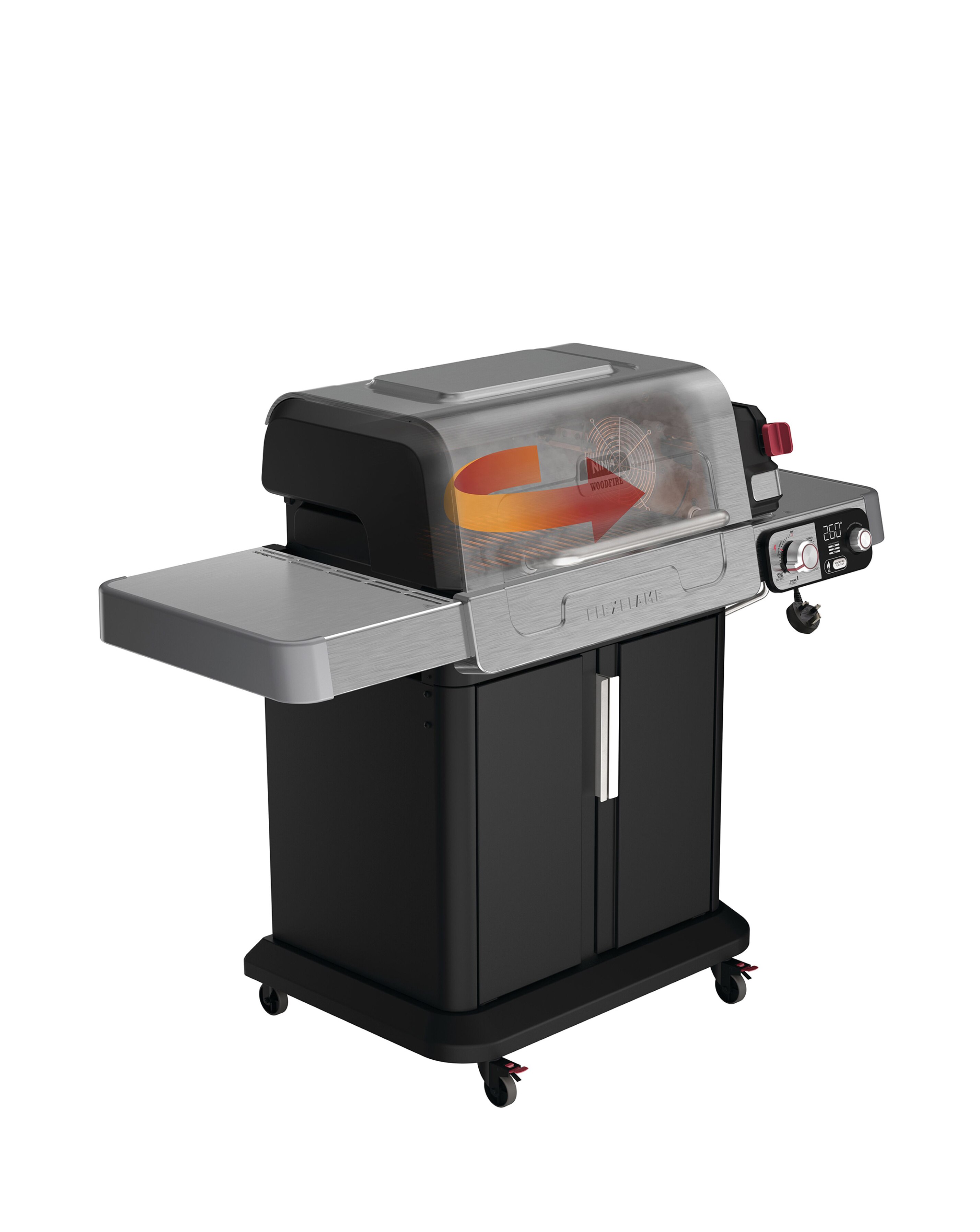 Ninja FlexFlame Outdoor Cooking System Barbecue PG301UK Black