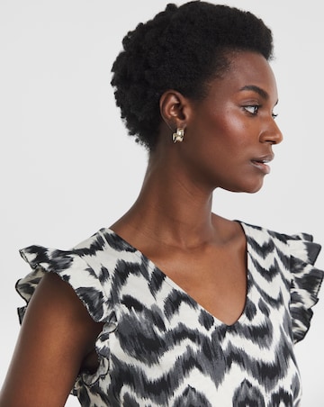 Pure Cotton Ruffle Sleeve Vest