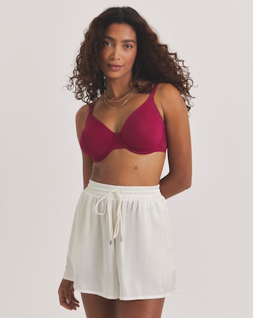 Pretty Secrets (3 Pack) Claire Moulded Micro Full Cup Wired Bras (B-E) Berry