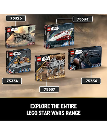 LEGO Star Wars AT-TE Walker Set with Droid Figures 75337