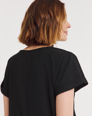 Textured Jersey Swing Dress