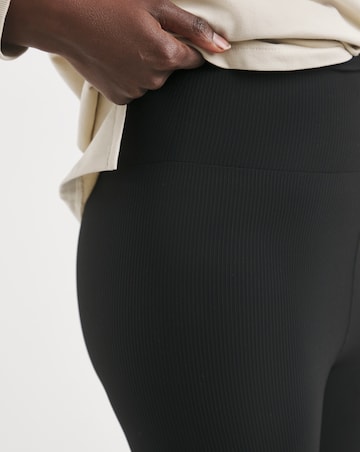 Black Ribbed Legging