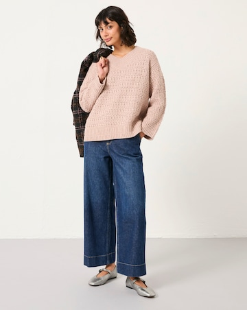 FatFace Stella V Neck Jumper