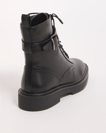 Aimi Classic Lace Up Ankle Boots - Extra Wide Fit (EEE)