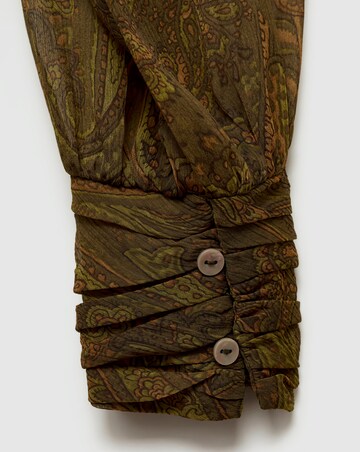 Mango Oak Bow Printed Blouse