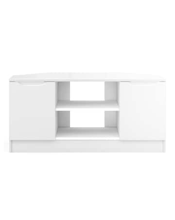 Sorrento Ready Assembled High Gloss Corner TV Unit