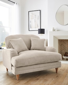 Azra Chenille Snuggle Chair