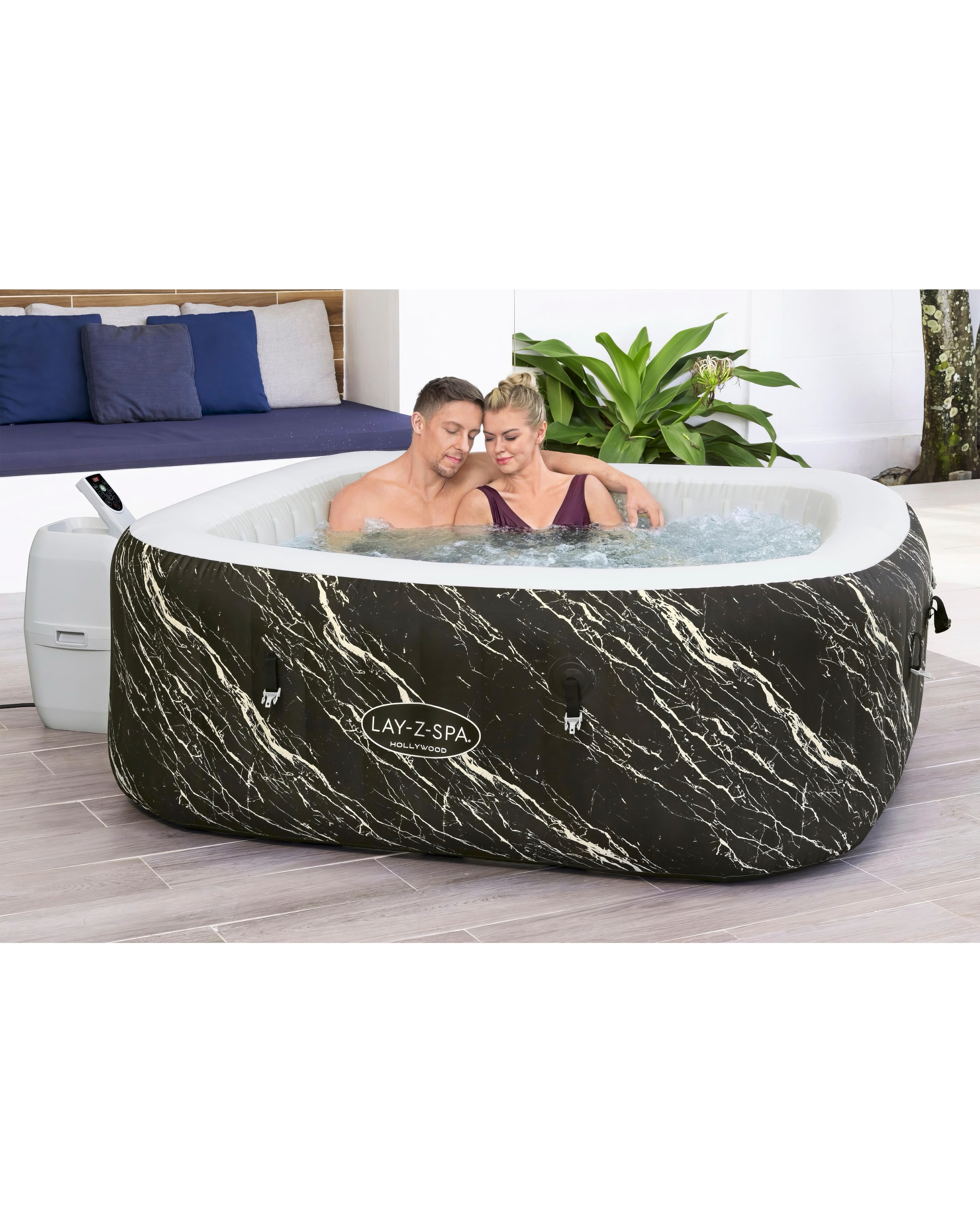 Lay-Z-Spa Florence Airjet 6 - Marble | JD Williams