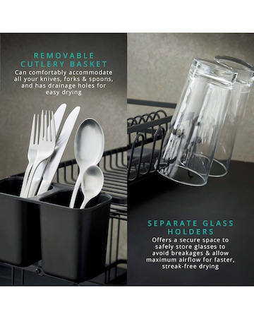 Swan Stealth 15 Plate Dish Rack