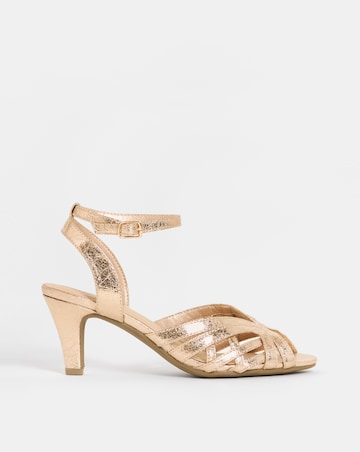 Waltz Round Toe Caged Heels - Wide Fit (E)