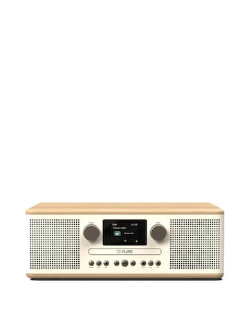 Pure Classic C D6 CD Player & Digital Radio White/Oak
