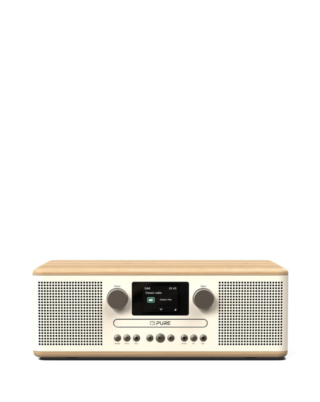 Pure Classic C D6 CD Player & Digital Radio White/Oak