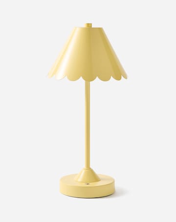 Josie Scallop Edge Rechargable Wireless Metal Table Lamp