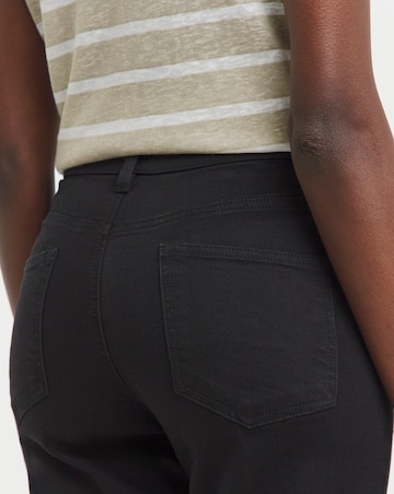 24/7 Black Straight Leg Jeans