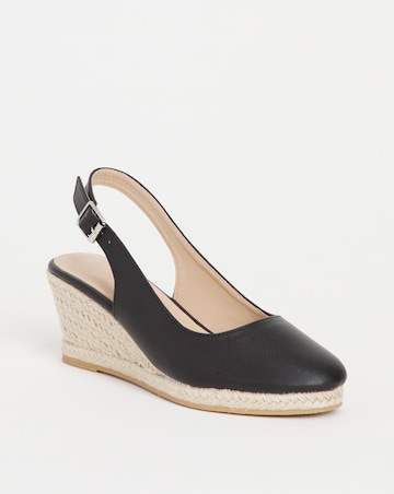 Wedge Espadrille Slingback Sandal E Fit