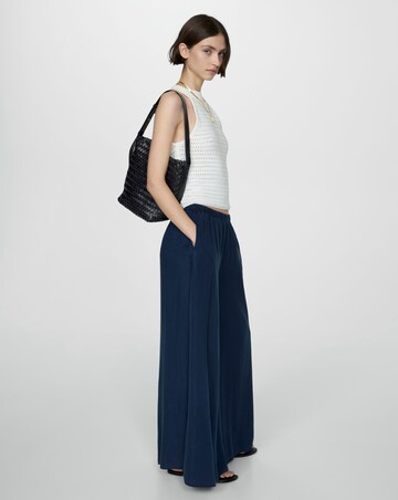 Mango Milos Lyocell Elastic Waistband Trousers