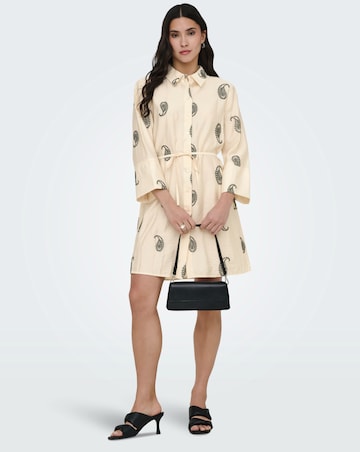 JdY Thea 7/8 Sleeve Embroidery Shirt Dress