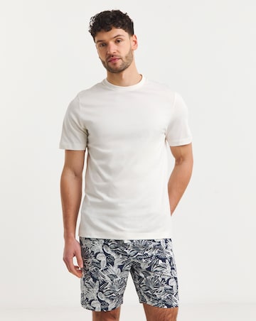 Jersey Tee and Woven Shorts Leaf Pyjama Set