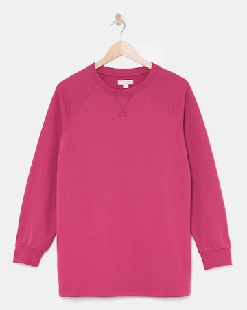 Pink Classic Longline Sweatshirt
