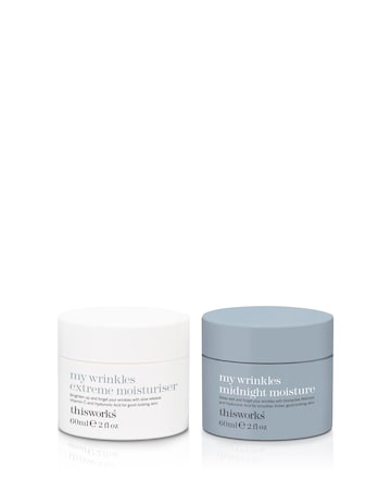 This Works My Wrinkles Extreme Moisturiser + Midnight Moisture Duo Set