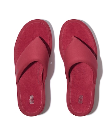 FitFlop Berry Platforms Wedge Toe-Post Sandals - Standard Fit (D)