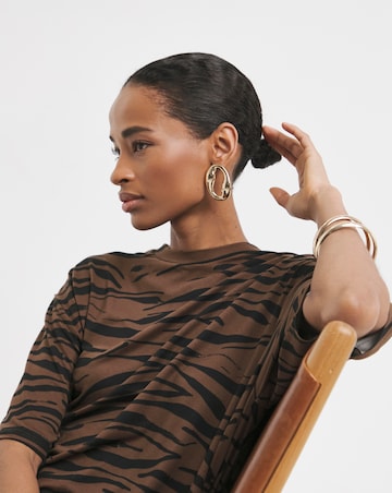 Soft Touch Half Sleeve Midi T-Shirt Dress