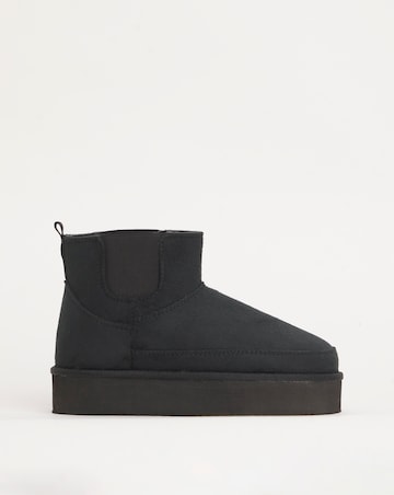 Edith Flatform Warm Lined Chelsea Snug Boots - Extra Wide Fit (EEE)