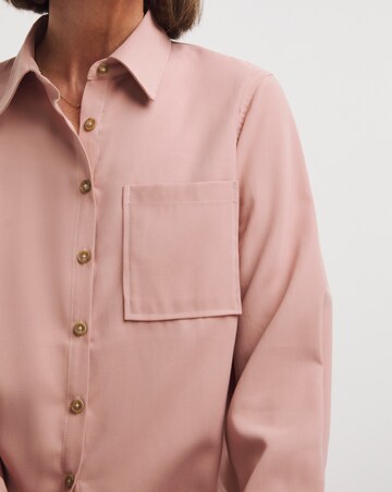 Pink Relaxed Twill Shirt