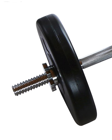 V-fit 50kg Vinyl Barbell & Dumbbell Weight Set