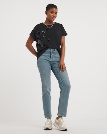 Star Cap Sleeve Top