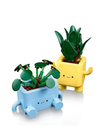 LEGO Botanicals Happy Plants Shelf Decor Flower Building Set, Nature Gift 10349
