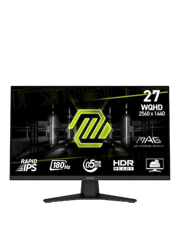 MSI MAG 274QF 27in 180Hz WQHD HDR Rapid IPS 0.5ms Flat Gaming Monitor