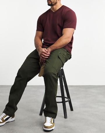 Pure Cotton V Neck T-Shirt Long