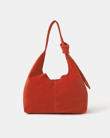 Accessorize Slouchy Knot Leather Shoulder Bag