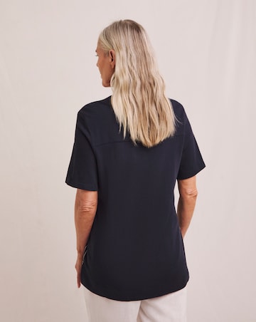 Julipa Contrast Stitch Pure Cotton Top