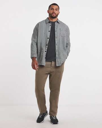 Garment Dyed Relaxed Fit T-Shirt- Black