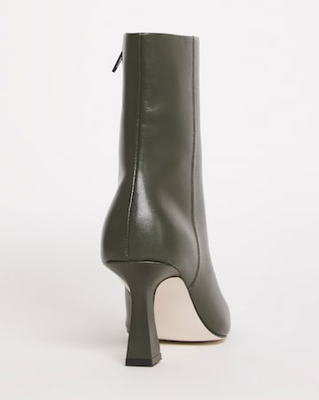 Leather Square Toe Boot - Wide Fit (E)