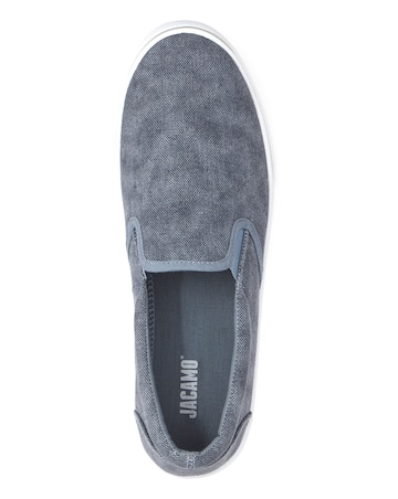 Jack Slip On Canvas Pump Wide Fit