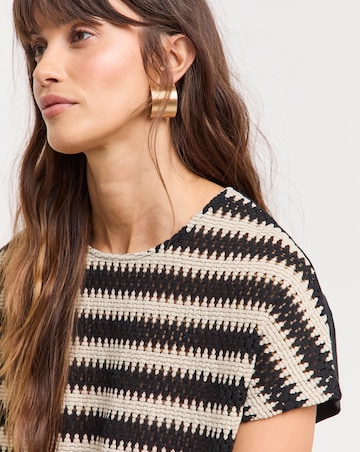 Pure Cotton Mono Open Stitch T-Shirt