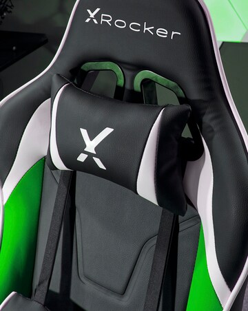 X Rocker Agility Compact eSports Gaming Chair for Juniors - Black / Green