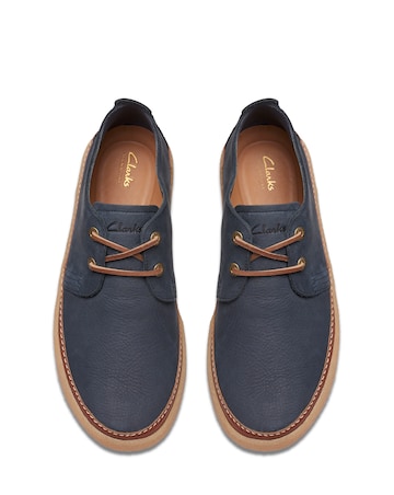 Clarks Clarkwood Low Shoe - Navy Nubuck